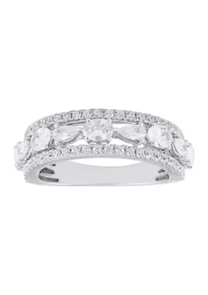 1.5 ct. t.w. Lab Grown Diamond Ring in 10K White Gold