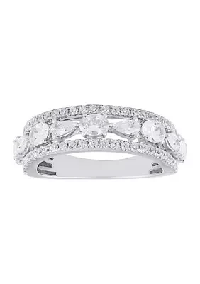 1.5 ct. t.w. Lab Grown Diamond Ring in 10K White Gold