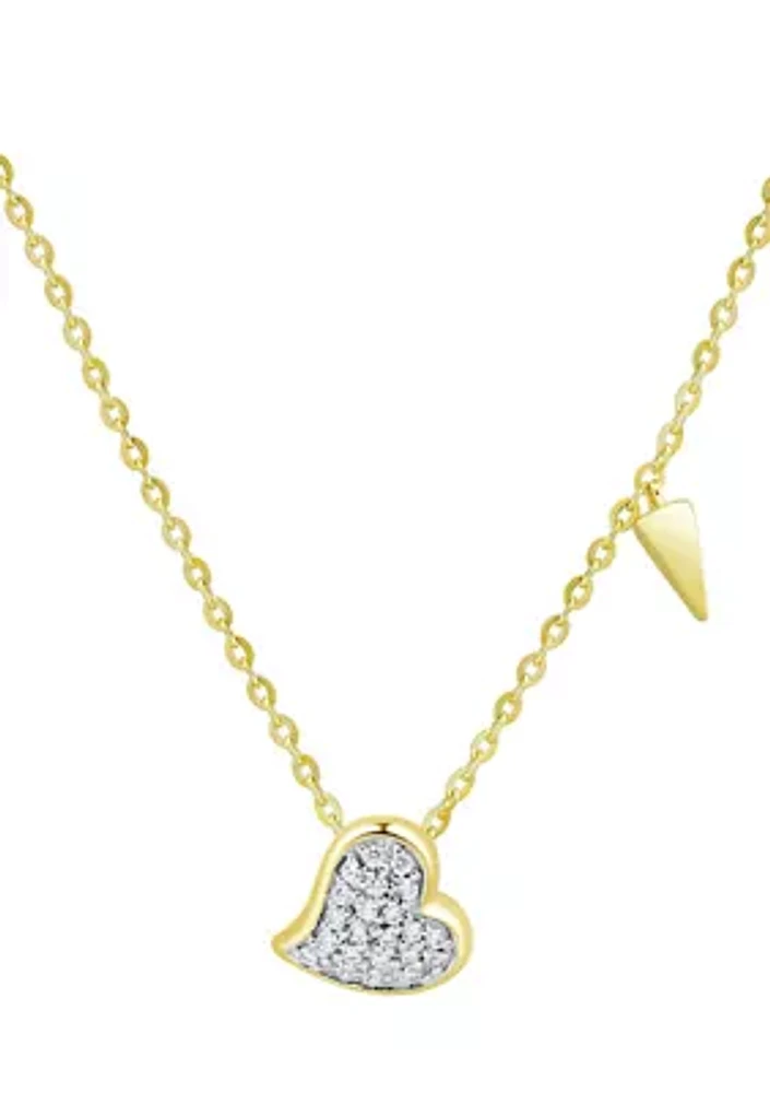 1/10 ct. t.w. Diamond Pendant in 10K Yellow Gold