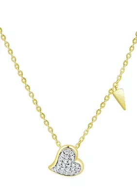 1/10 ct. t.w. Diamond Pendant in 10K Yellow Gold