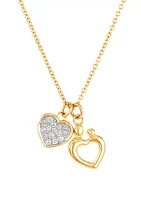  1/10 ct. t.w. Diamond Heart Pendant in 10K Yellow Gold