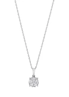 Grown With Love 1/3 ct. t.w. Lab Created Diamond Pendant with 18 Inch Rope Chain in 10k White Gold