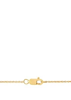 1/10 ct. t.w. Diamond Oval Pendant Necklace in 10K Yellow Gold 