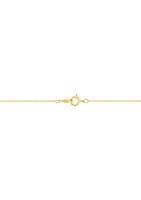 1/ ct. t.w. Diamond Necklace in 14K Gold with 18" Rope Chain