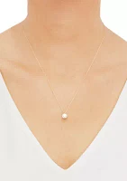 1/ ct. t.w. Diamond Necklace in 14K Gold with 18" Rope Chain