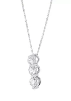 1/3 ct. t.w. Lab Grown Diamond Pendant Necklace with 18" Box Chain in 10K White Gold