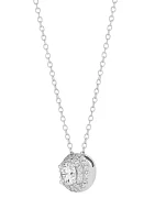 3/4 ct. t.w. Lab Grown Diamond Pendant Necklace with 18" Cable Chain in Sterling Silver