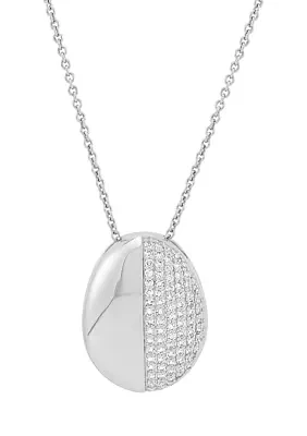 1/2 ct. t.w. Lab Grown Diamond Pendant Necklace in Sterling Silver