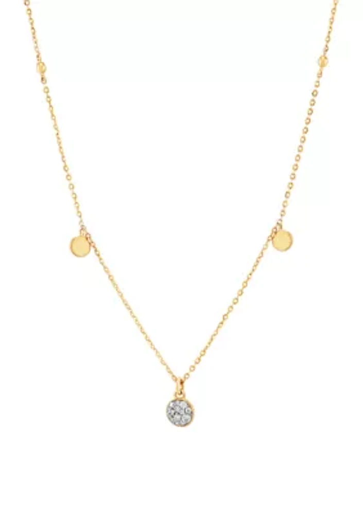  1/10 ct. t.w. Diamond Necklace in 10K Yellow Gold 