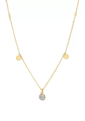  1/10 ct. t.w. Diamond Necklace in 10K Yellow Gold 