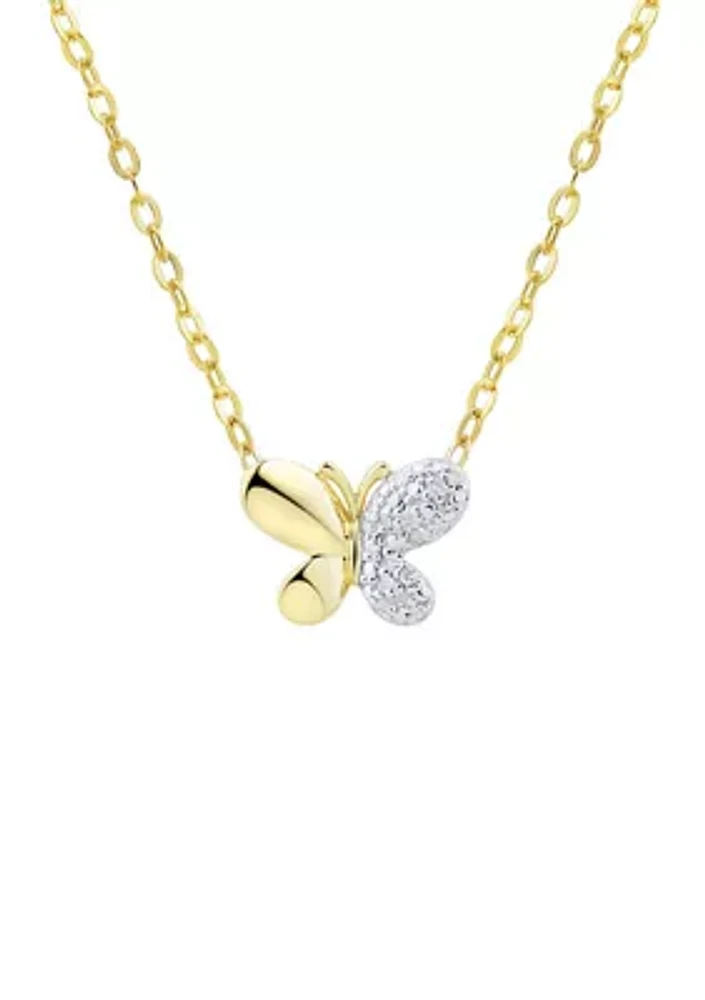 1/10 ct. t.w. Diamond Necklace in 14K Yellow Gold