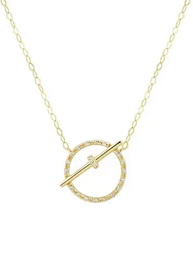 5/8 ct. t.w. Diamond Circle Necklace in 10K Yellow Gold