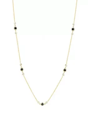 1 ct. t.w. Diamond Link Necklace in 10K Yellow Gold