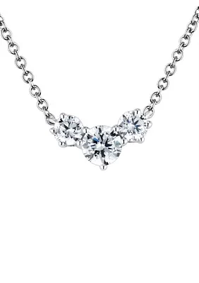 1/2 ct. t.w. Diamond Necklace in 10K White Gold