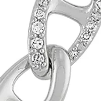 1/5 ct. t.w. Diamond Mariner Chain Necklace in Sterling Silver