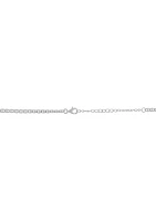 1/5 ct. t.w. Diamond Mariner Chain Necklace in Sterling Silver