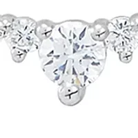 1/2 ct. t.w. Lab Created Diamond Bar Necklace in 10K White Gold