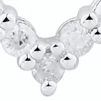 1/2 ct. t.w. Diamond Heart Necklace in Sterling Silver