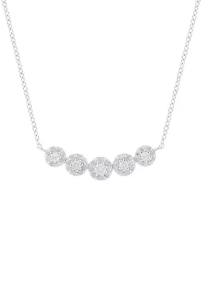 1/2 ct. t.w. Diamond Necklace in Sterling Silver