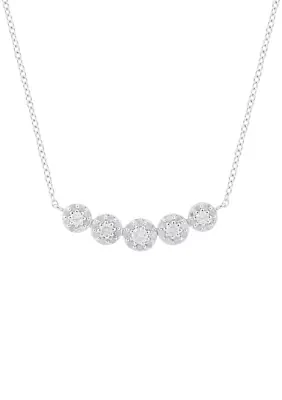 1/2 ct. t.w. Diamond Necklace in Sterling Silver