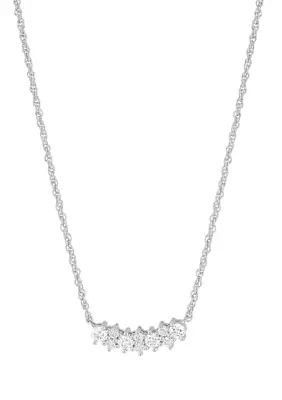 Lab Grown 3/8 ct. t.w. Diamond Necklace in Sterling Silver