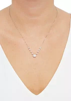 1/2 ct. t.w. Lab Grown Diamond Necklace in Sterling Silver