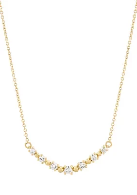 Lab Grown 1/3 ct. t.w. Diamond Necklace in 10K Yellow Gold