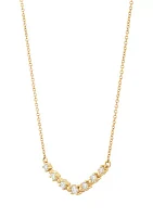 Lab Grown 1/3 ct. t.w. Diamond Necklace in 10K Yellow Gold