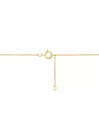 Lab Grown 1/3 ct. t.w. Diamond Necklace in 10K Yellow Gold