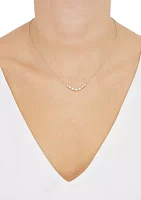 Lab Grown 1/3 ct. t.w. Diamond Necklace in 10K Yellow Gold