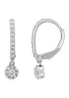 1/2 ct. t.w. Lab Created Diamond Huggie Earrings in Sterling Silver