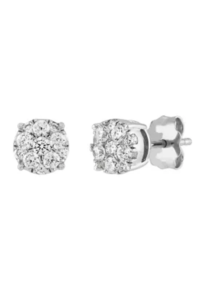 Grown With Love 1/3 ct. t.w. Lab Created Diamond Earrings in 10K White Gold