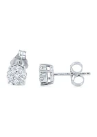 Grown With Love 1/3 ct. t.w. Lab Created Diamond Earrings in 10K White Gold