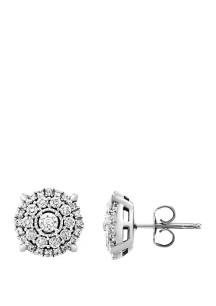 1/3 ct. t.w. Diamond Earrings in Sterling Silver