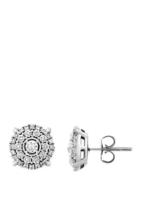 1/3 ct. t.w. Diamond Earrings in Sterling Silver