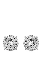 1/3 ct. t.w. Diamond Earrings in Sterling Silver