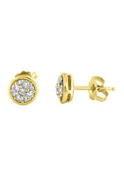 1/ ct. t.w. Lab Created Diamond Earrings in 10K Gold