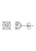 1 ct. t.w. Diamond Stud Earrings in Sterling Silver 