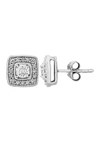 1/4 ct. t.w. Diamond Stud Earrings in Sterling Silver 