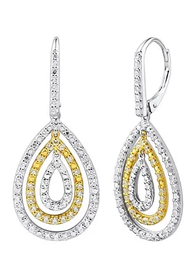 1 ct. t.w. Diamond Earrings in Sterling Silver