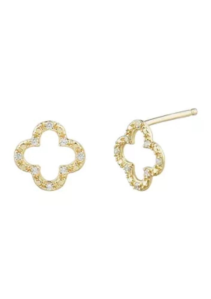 1/10 ct. t.w. Diamond Earring in 10K Yellow Gold