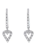 1/4 ct. t.w. Diamond Earring in Sterling Silver