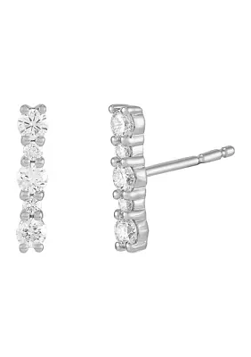 1/4 ct. t.w. Lab Created Diamond Earrings in 10K White Gold