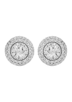  1/2 ct. t.w. Diamond Earring in Sterling Silver