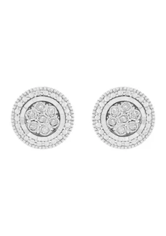 1/10 ct. t.w. Diamond Stud Earrings in Sterling Silver