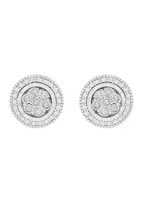 1/10 ct. t.w. Diamond Stud Earrings in Sterling Silver