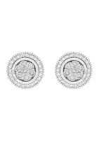 1/10 ct. t.w. Diamond Stud Earrings in Sterling Silver