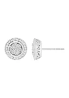 1/10 ct. t.w. Diamond Stud Earrings in Sterling Silver