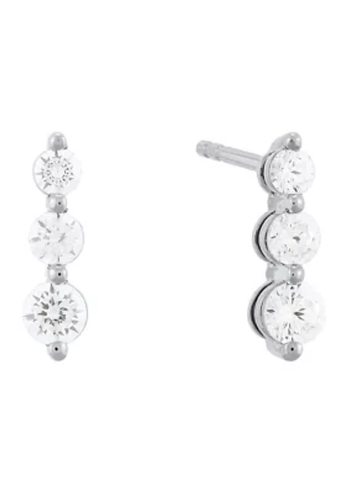 1/3 ct. t.w. Lab Diamond Stud Earrings in 10K White Gold