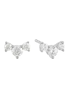 1/3 ct. t.w. Lab Grown Diamond Stud Earrings in 10K White Gold